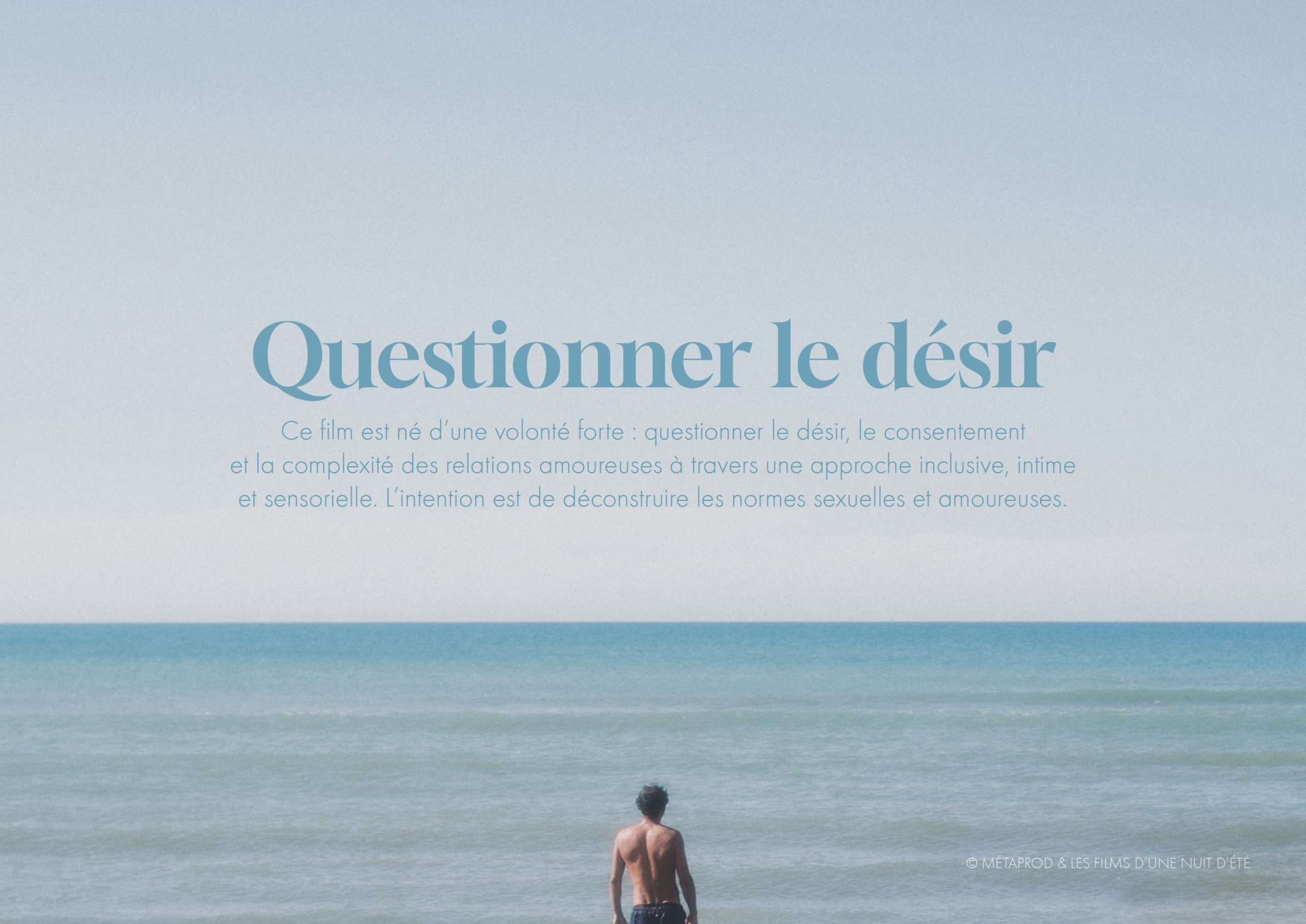 Intentions • Questionner le désir, le consentement et la complexité des relations amoureuses avec une approche inclusive, intime et sensorielle. • Déconstruire les normes sexuelles et amoureuses. • Expérience physique, sensorielle et émotionnelle autour de trois couples → rencontre, séparation, retrouvailles. • Thèmes : désir, consentement, universalité des corps amoureux.